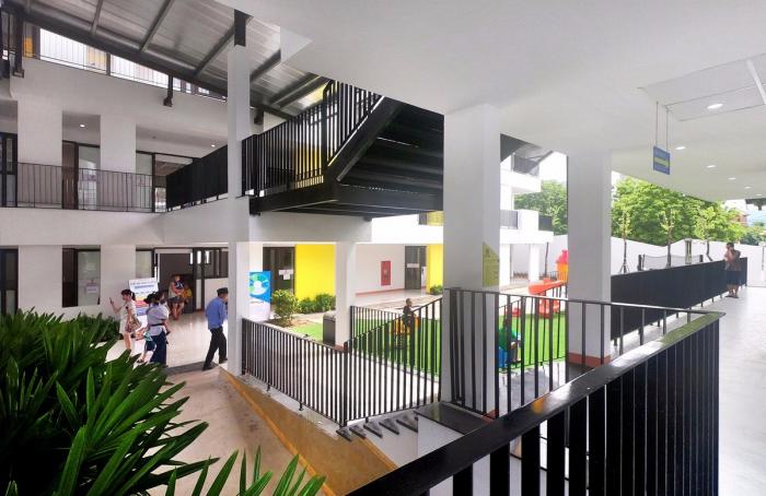BIM建筑|五彩斑斓,互相嵌套的“山坡‘幼儿园 / 1+1>2 BIM建筑|五彩斑斓,互相嵌套的“山坡‘幼儿园 / 1+1>2