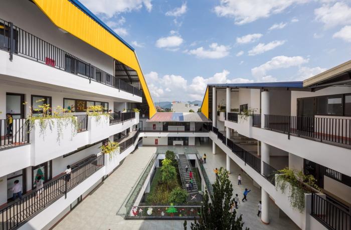 BIM建筑|五彩斑斓,互相嵌套的“山坡‘幼儿园 / 1+1>2 BIM建筑|五彩斑斓,互相嵌套的“山坡‘幼儿园 / 1+1>2