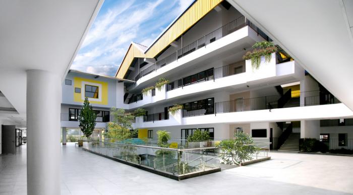 BIM建筑|五彩斑斓,互相嵌套的“山坡‘幼儿园 / 1+1>2 BIM建筑|五彩斑斓,互相嵌套的“山坡‘幼儿园 / 1+1>2