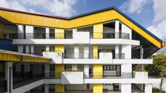 BIM建筑|五彩斑斓,互相嵌套的“山坡‘幼儿园 / 1+1>2 BIM建筑|五彩斑斓,互相嵌套的“山坡‘幼儿园 / 1+1>2