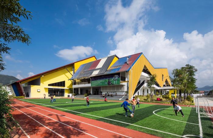 BIM建筑|五彩斑斓,互相嵌套的“山坡‘幼儿园 / 1+1>2 BIM建筑|五彩斑斓,互相嵌套的“山坡‘幼儿园 / 1+1>2
