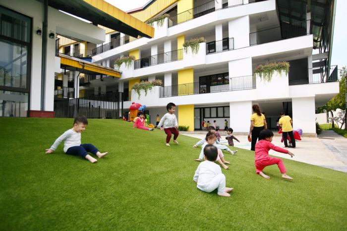 BIM建筑|五彩斑斓,互相嵌套的“山坡‘幼儿园 / 1+1>2 BIM建筑|五彩斑斓,互相嵌套的“山坡‘幼儿园 / 1+1>2