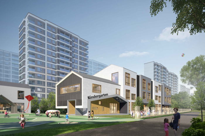 BIM建筑|儿童画符号的抽象表达:台州•旭辉府 / 天华建筑设计2A所 BIM建筑|儿童画符号的抽象表达:台州•旭辉府 / 天华建筑设计2A所