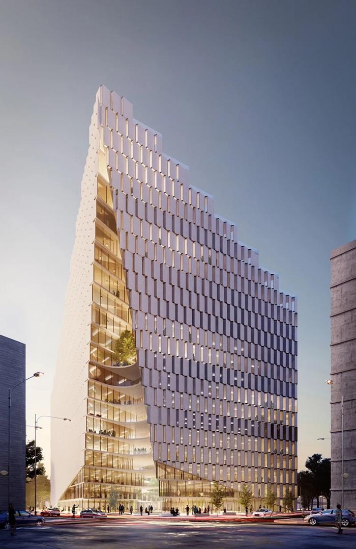 BIM建筑|绿植爬满“山峰”——阿尔巴尼亚Ekspozita大楼 / Mario Cucinella BIM建筑|绿植爬满“山峰”——阿尔巴尼亚Ekspozita大楼 / Mario Cucinella