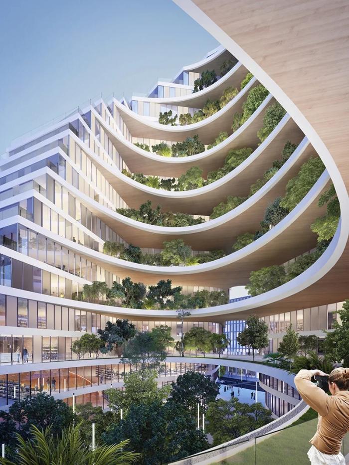 BIM建筑|绿植爬满“山峰”——阿尔巴尼亚Ekspozita大楼 / Mario Cucinella BIM建筑|绿植爬满“山峰”——阿尔巴尼亚Ekspozita大楼 / Mario Cucinella