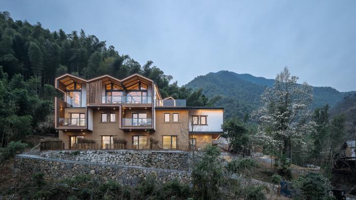 BIM建筑|戴家山倚云山舍精品民宿 / 简然建筑 BIM建筑|戴家山倚云山舍精品民宿 / 简然建筑