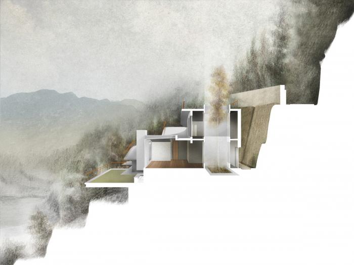 BIM建筑|粗野之中,宁静地消隐,喜马拉雅山间坡道小屋 / Ant Studio BIM建筑|粗野之中,宁静地消隐,喜马拉雅山间坡道小屋 / Ant Studio