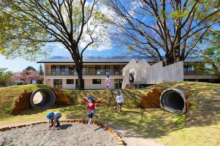BIM建筑|儿童画里的木屋乐园,MRN幼儿园 / HIBINOSEKKEI +日比野设计 BIM建筑|儿童画里的木屋乐园,MRN幼儿园 / HIBINOSEKKEI +日比野设计