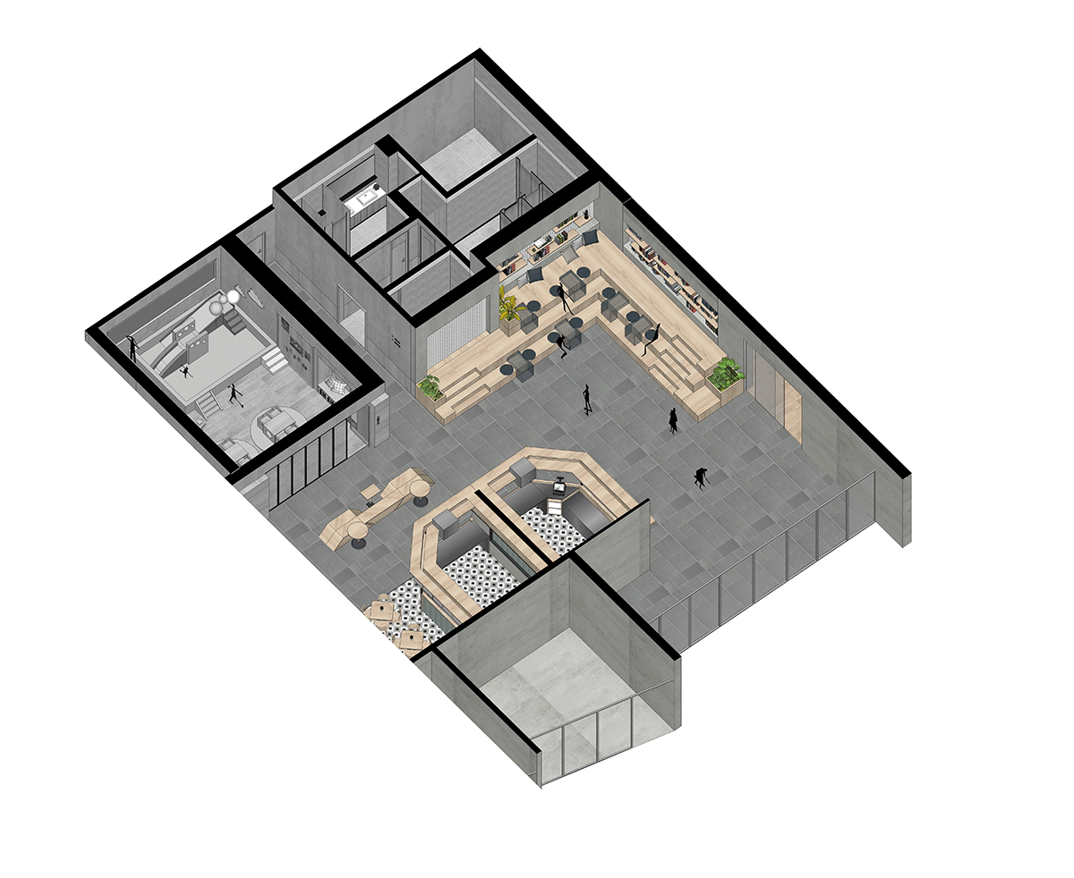 BIM建筑|第三空间视阈下的菜场,勤海睦邻中心 / 予舍予筑 BIM建筑|第三空间视阈下的菜场,勤海睦邻中心 / 予舍予筑