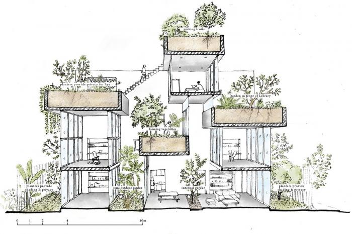 BIM建筑|城市“树屋”,越南Binh住宅 / 武重义建筑事务所 BIM建筑|城市“树屋”,越南Binh住宅 / 武重义建筑事务所