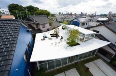 BIM建筑|白色飞船木屋,富有张力的伸展,Sannouno办公室 / Sudio Velocity-BIM建筑网