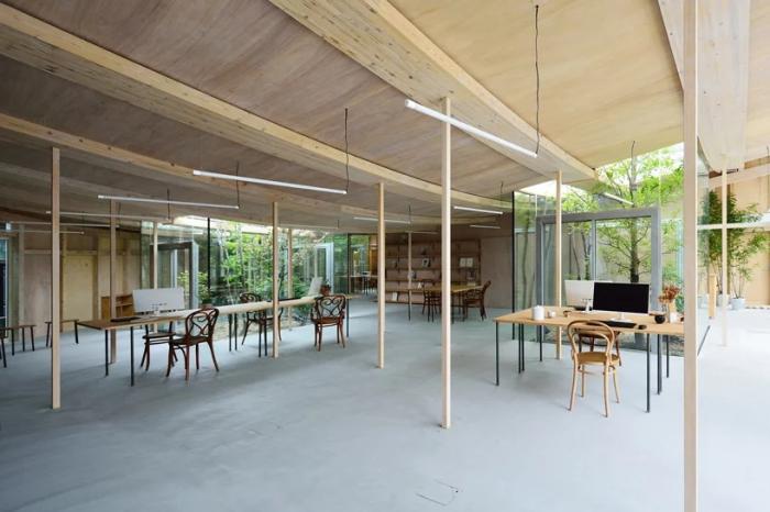 BIM建筑|白色飞船木屋,富有张力的伸展,Sannouno办公室 / Sudio Velocity BIM建筑|白色飞船木屋,富有张力的伸展,Sannouno办公室 / Sudio Velocity