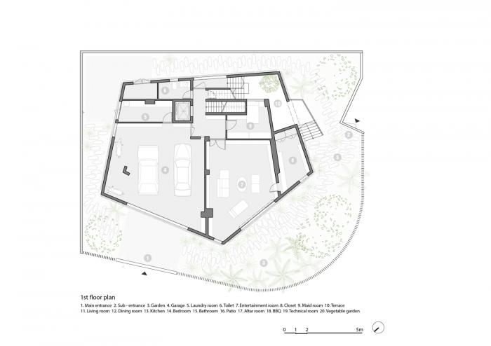 BIM建筑|居于丛林之间:越南“五角平面”树屋 / 武重义建筑事务所 BIM建筑|居于丛林之间:越南“五角平面”树屋 / 武重义建筑事务所