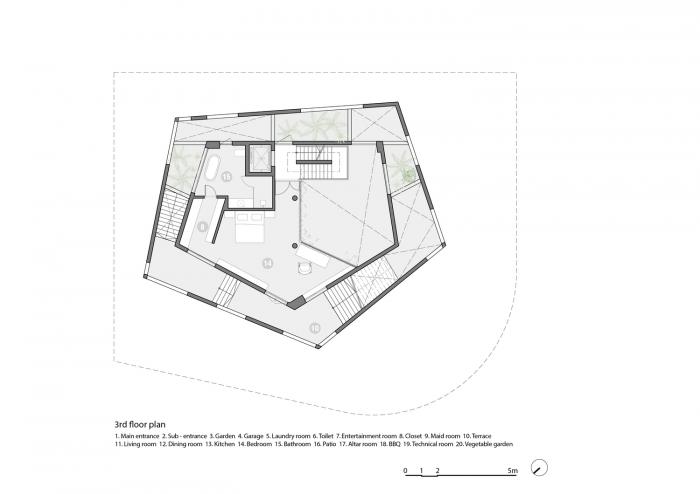 BIM建筑|居于丛林之间:越南“五角平面”树屋 / 武重义建筑事务所 BIM建筑|居于丛林之间:越南“五角平面”树屋 / 武重义建筑事务所