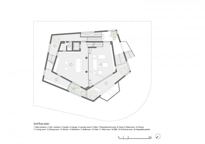 BIM建筑|居于丛林之间:越南“五角平面”树屋 / 武重义建筑事务所 BIM建筑|居于丛林之间:越南“五角平面”树屋 / 武重义建筑事务所
