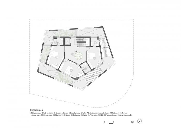 BIM建筑|居于丛林之间:越南“五角平面”树屋 / 武重义建筑事务所 BIM建筑|居于丛林之间:越南“五角平面”树屋 / 武重义建筑事务所