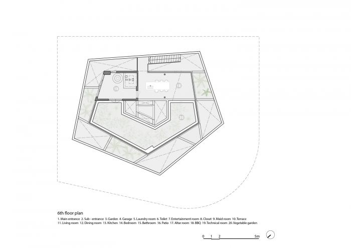 BIM建筑|居于丛林之间:越南“五角平面”树屋 / 武重义建筑事务所 BIM建筑|居于丛林之间:越南“五角平面”树屋 / 武重义建筑事务所