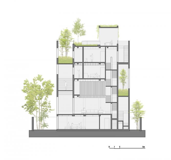 BIM建筑|居于丛林之间:越南“五角平面”树屋 / 武重义建筑事务所 BIM建筑|居于丛林之间:越南“五角平面”树屋 / 武重义建筑事务所