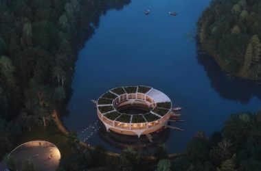 BIM建筑|森林湖泊上的“渔船”:Land Ahoy-BIM建筑网
