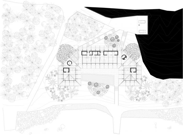 BIM建筑|湛蓝背景中的马赛克构图:克罗地亚海边木屋 BIM建筑|湛蓝背景中的马赛克构图:克罗地亚海边木屋