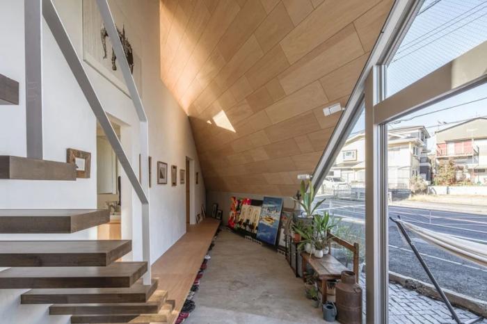 BIM建筑|陡坡屋顶和对角线展墙的三维构图:日本8.5住宅 / DOG BIM建筑|陡坡屋顶和对角线展墙的三维构图:日本8.5住宅 / DOG