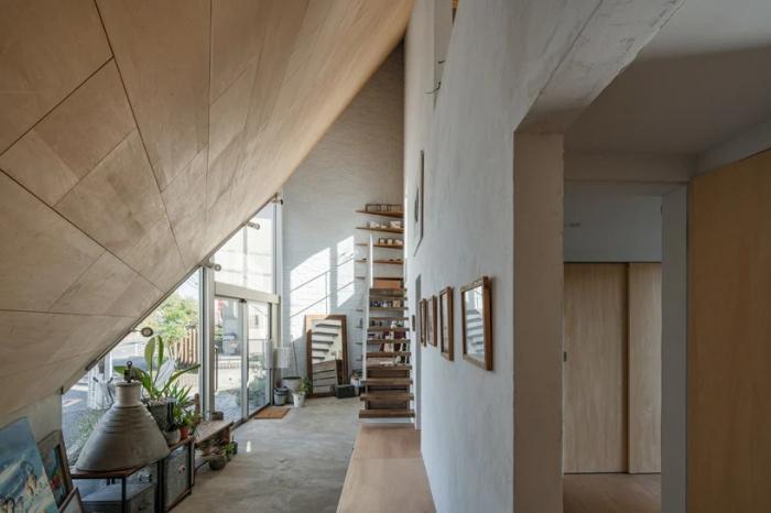 BIM建筑|陡坡屋顶和对角线展墙的三维构图:日本8.5住宅 / DOG BIM建筑|陡坡屋顶和对角线展墙的三维构图:日本8.5住宅 / DOG