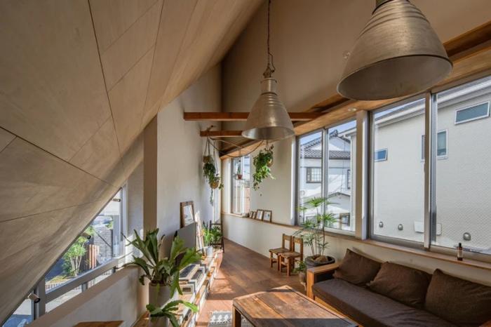 BIM建筑|陡坡屋顶和对角线展墙的三维构图:日本8.5住宅 / DOG BIM建筑|陡坡屋顶和对角线展墙的三维构图:日本8.5住宅 / DOG