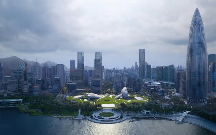BIM建筑|都市旷野之境,“深圳湾文化广场”方案设计 / MAD BIM建筑|都市旷野之境,“深圳湾文化广场”方案设计 / MAD