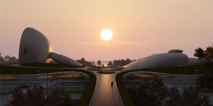 BIM建筑|都市旷野之境,“深圳湾文化广场”方案设计 / MAD BIM建筑|都市旷野之境,“深圳湾文化广场”方案设计 / MAD