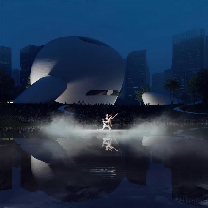 BIM建筑|都市旷野之境,“深圳湾文化广场”方案设计 / MAD BIM建筑|都市旷野之境,“深圳湾文化广场”方案设计 / MAD