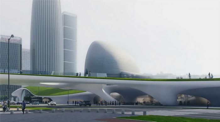BIM建筑|都市旷野之境,“深圳湾文化广场”方案设计 / MAD BIM建筑|都市旷野之境,“深圳湾文化广场”方案设计 / MAD