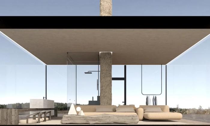 BIM建筑|矗立于悬崖绝壁上的极简玻璃小屋 / Yakusha Design BIM建筑|矗立于悬崖绝壁上的极简玻璃小屋 / Yakusha Design