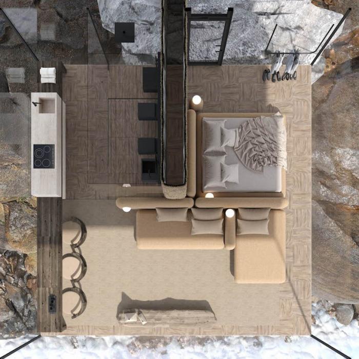 BIM建筑|矗立于悬崖绝壁上的极简玻璃小屋 / Yakusha Design BIM建筑|矗立于悬崖绝壁上的极简玻璃小屋 / Yakusha Design