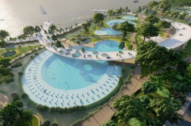 BIM建筑|河岸的“自然驿站”:蚕室区汉江市民公园天然游泳池 / 佰筑建筑+Carve-BIM建筑网