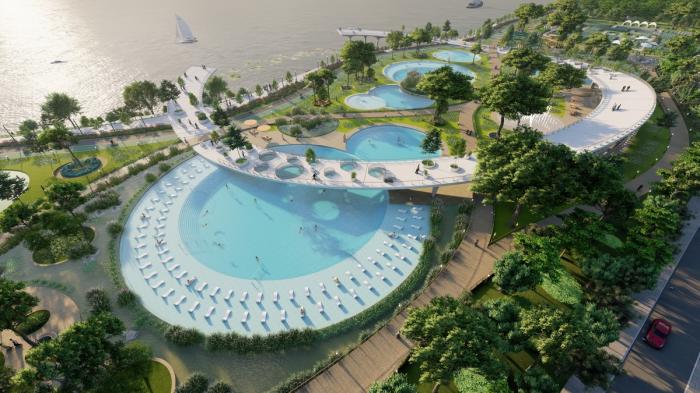 BIM建筑|河岸的“自然驿站”:蚕室区汉江市民公园天然游泳池 / 佰筑建筑+Carve BIM建筑|河岸的“自然驿站”:蚕室区汉江市民公园天然游泳池 / 佰筑建筑+Carve