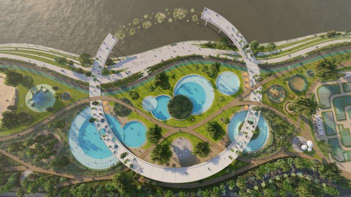 BIM建筑|河岸的“自然驿站”:蚕室区汉江市民公园天然游泳池 / 佰筑建筑+Carve BIM建筑|河岸的“自然驿站”:蚕室区汉江市民公园天然游泳池 / 佰筑建筑+Carve