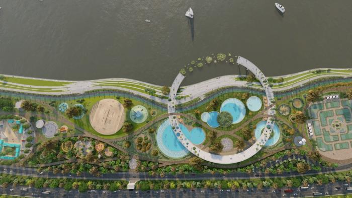 BIM建筑|河岸的“自然驿站”:蚕室区汉江市民公园天然游泳池 / 佰筑建筑+Carve BIM建筑|河岸的“自然驿站”:蚕室区汉江市民公园天然游泳池 / 佰筑建筑+Carve