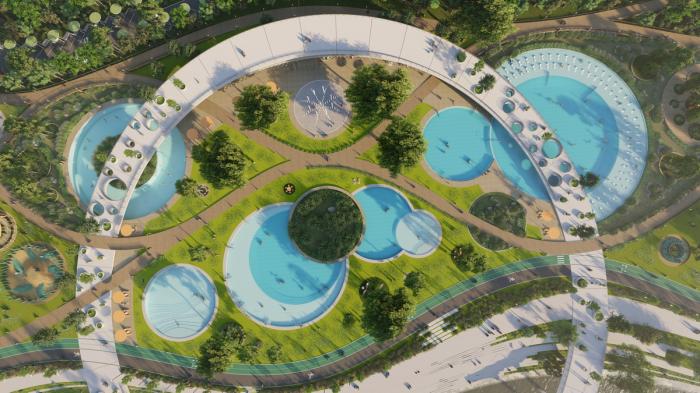 BIM建筑|河岸的“自然驿站”:蚕室区汉江市民公园天然游泳池 / 佰筑建筑+Carve BIM建筑|河岸的“自然驿站”:蚕室区汉江市民公园天然游泳池 / 佰筑建筑+Carve