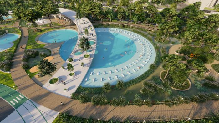 BIM建筑|河岸的“自然驿站”:蚕室区汉江市民公园天然游泳池 / 佰筑建筑+Carve BIM建筑|河岸的“自然驿站”:蚕室区汉江市民公园天然游泳池 / 佰筑建筑+Carve