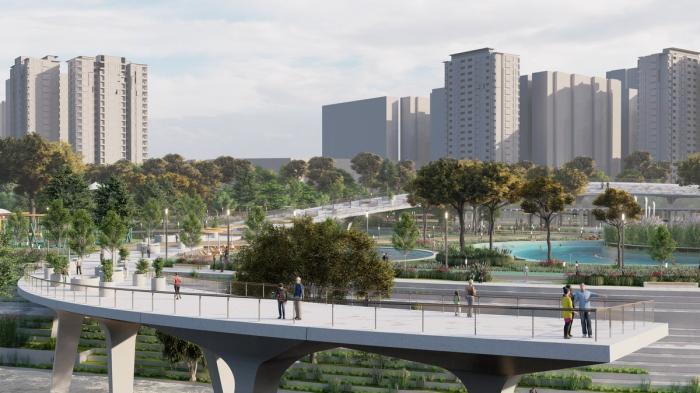BIM建筑|河岸的“自然驿站”:蚕室区汉江市民公园天然游泳池 / 佰筑建筑+Carve BIM建筑|河岸的“自然驿站”:蚕室区汉江市民公园天然游泳池 / 佰筑建筑+Carve