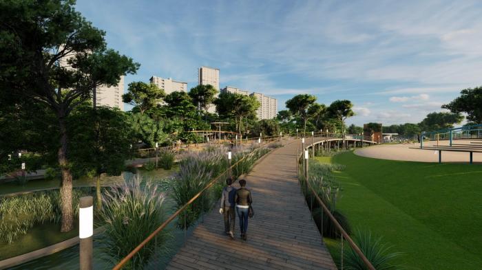 BIM建筑|河岸的“自然驿站”:蚕室区汉江市民公园天然游泳池 / 佰筑建筑+Carve BIM建筑|河岸的“自然驿站”:蚕室区汉江市民公园天然游泳池 / 佰筑建筑+Carve