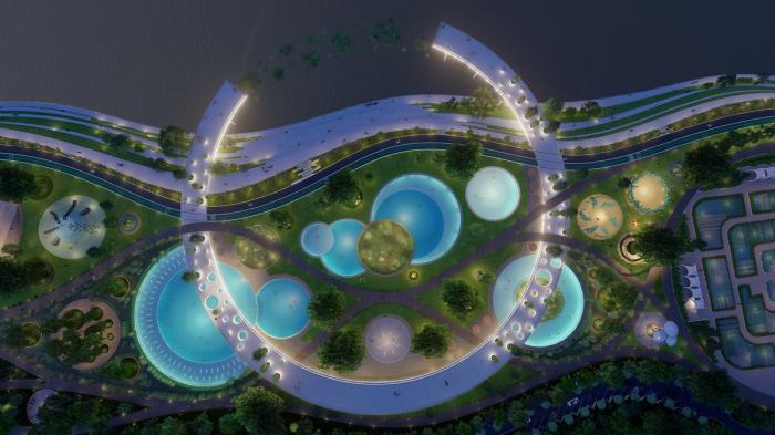 BIM建筑|河岸的“自然驿站”:蚕室区汉江市民公园天然游泳池 / 佰筑建筑+Carve BIM建筑|河岸的“自然驿站”:蚕室区汉江市民公园天然游泳池 / 佰筑建筑+Carve