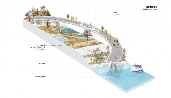 BIM建筑|河岸的“自然驿站”:蚕室区汉江市民公园天然游泳池 / 佰筑建筑+Carve BIM建筑|河岸的“自然驿站”:蚕室区汉江市民公园天然游泳池 / 佰筑建筑+Carve