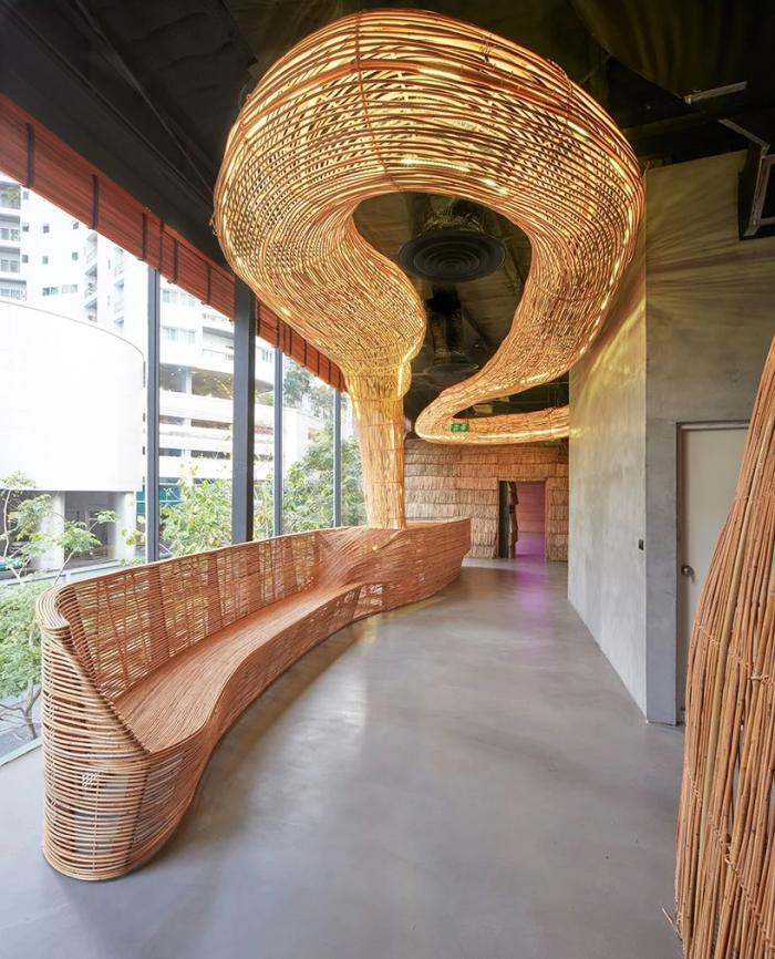 BIM建筑|曼谷Vikasa瑜伽总部,3D技术与本土手工艺的融合 BIM建筑|曼谷Vikasa瑜伽总部,3D技术与本土手工艺的融合