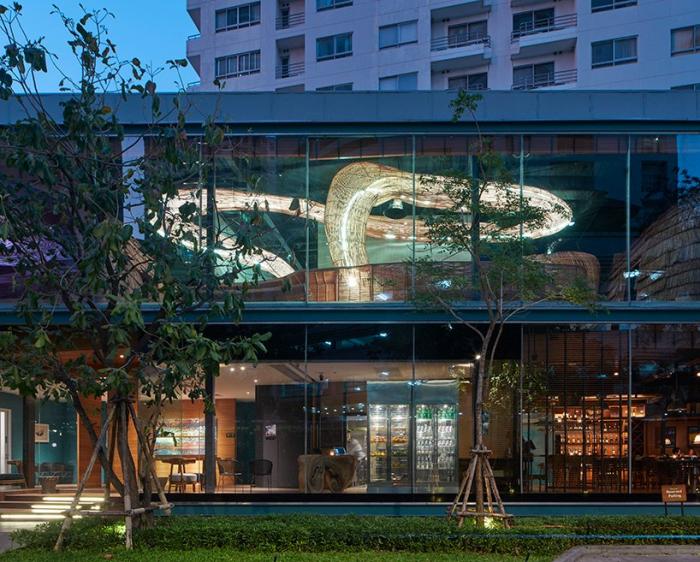 BIM建筑|曼谷Vikasa瑜伽总部,3D技术与本土手工艺的融合 BIM建筑|曼谷Vikasa瑜伽总部,3D技术与本土手工艺的融合