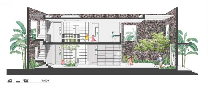 BIM建筑|清风徐来,光影婆娑:越南“自呼吸”墙宅 BIM建筑|清风徐来,光影婆娑:越南“自呼吸”墙宅