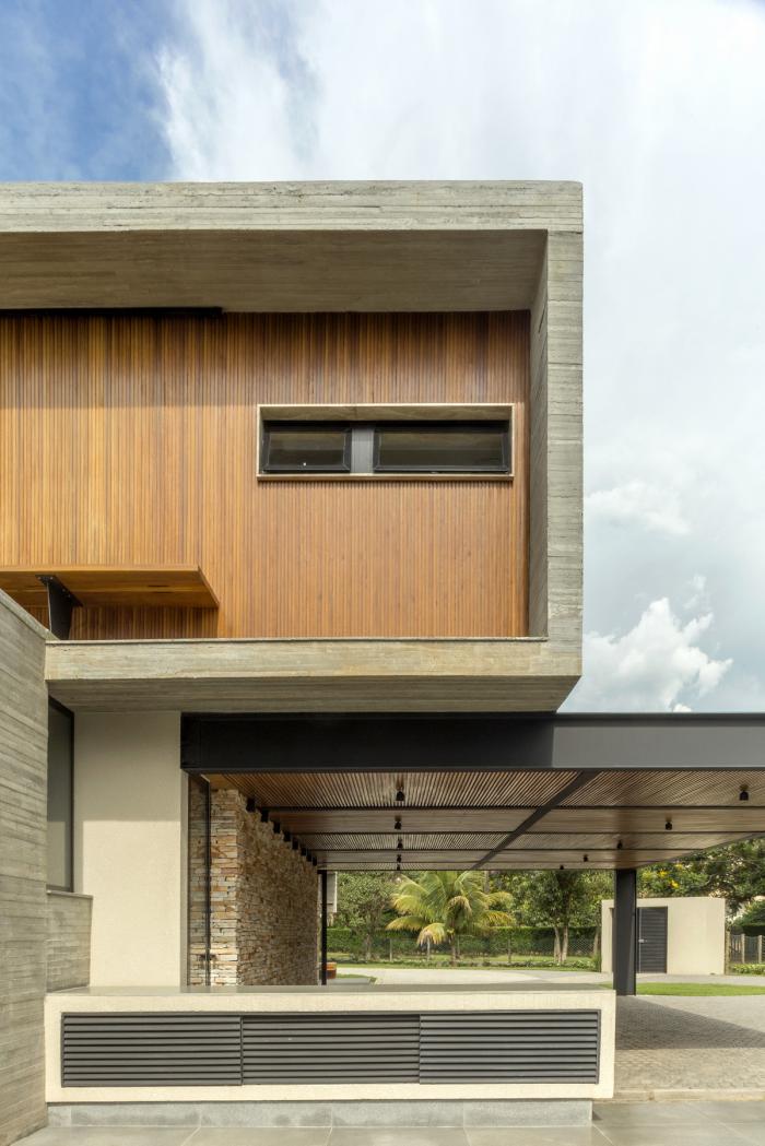 BIM建筑|依阶层创造,水平嵌套的空间:巴西“电影”住宅 BIM建筑|依阶层创造,水平嵌套的空间:巴西“电影”住宅