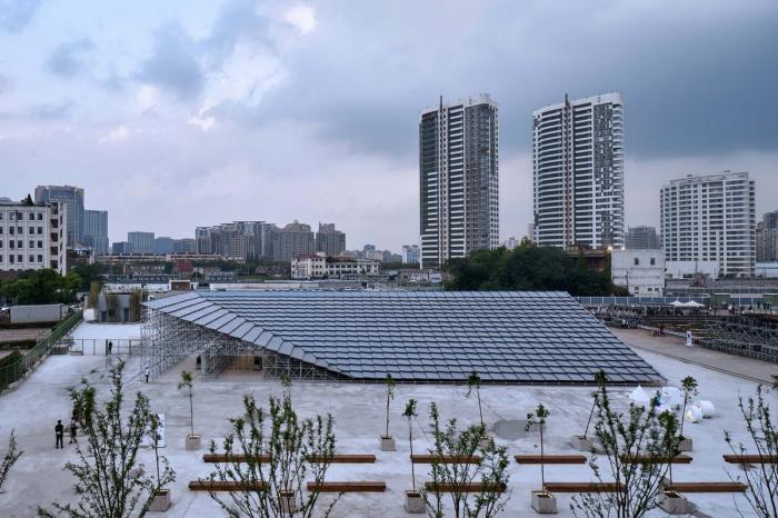 BIM建筑|2019上海城市空间艺术季主展场入口安检棚 / 同济原作设计工作室 BIM建筑|2019上海城市空间艺术季主展场入口安检棚 / 同济原作设计工作室