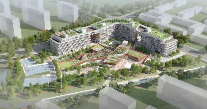 BIM建筑|自由演绎的围合式庭院:南京浦口文化中心 / BAU建筑与城市设计事务所 BIM建筑|自由演绎的围合式庭院:南京浦口文化中心 / BAU建筑与城市设计事务所