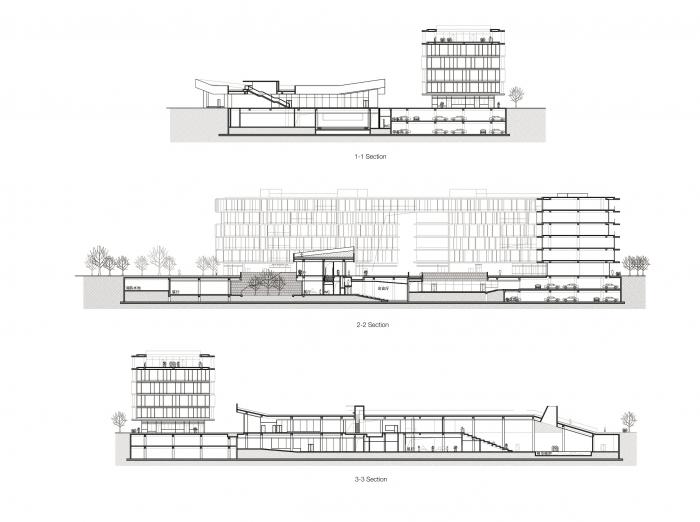 BIM建筑|自由演绎的围合式庭院:南京浦口文化中心 / BAU建筑与城市设计事务所 BIM建筑|自由演绎的围合式庭院:南京浦口文化中心 / BAU建筑与城市设计事务所